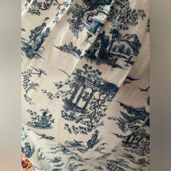 Bellambra Toile Print Linen Halter Sundress - SZ XL - Picture 11 of 11